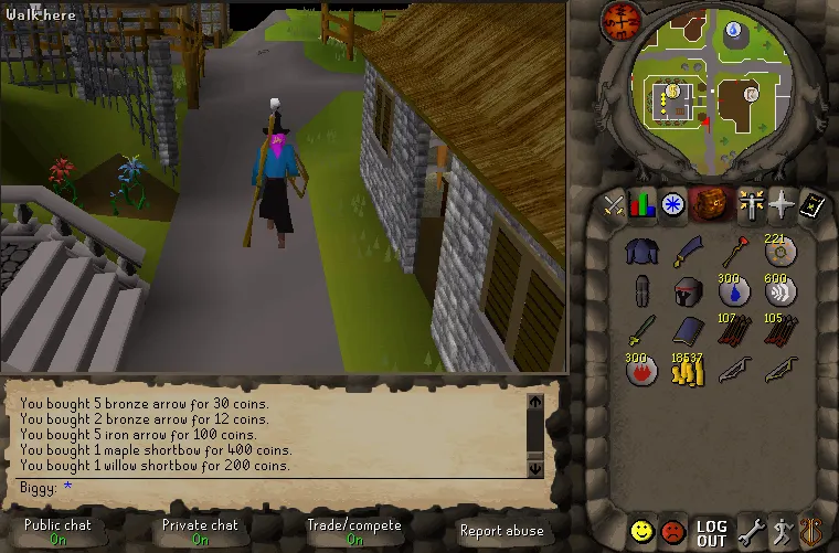 2006scape – Spielansicht