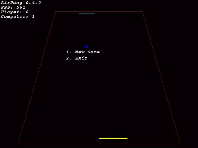 AirPONG – Spielansicht