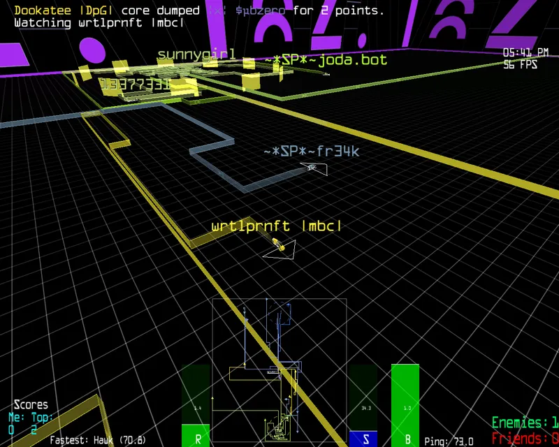 Armagetron Advanced – Spielansicht
