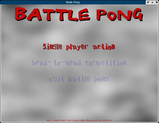 Battle Pong – Spielansicht