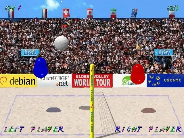 Blobby Volley 2 – Spielansicht