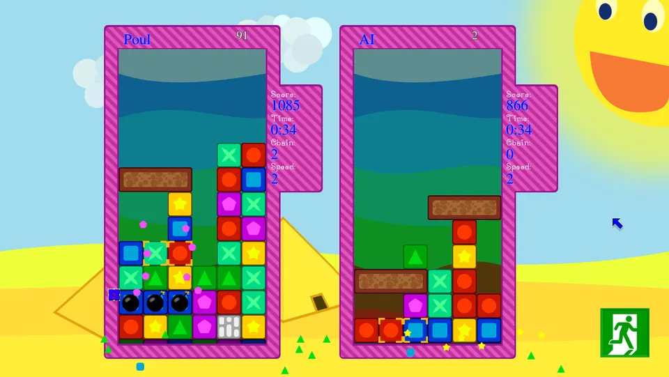 Block Attack - Rise of the Blocks – Spielansicht