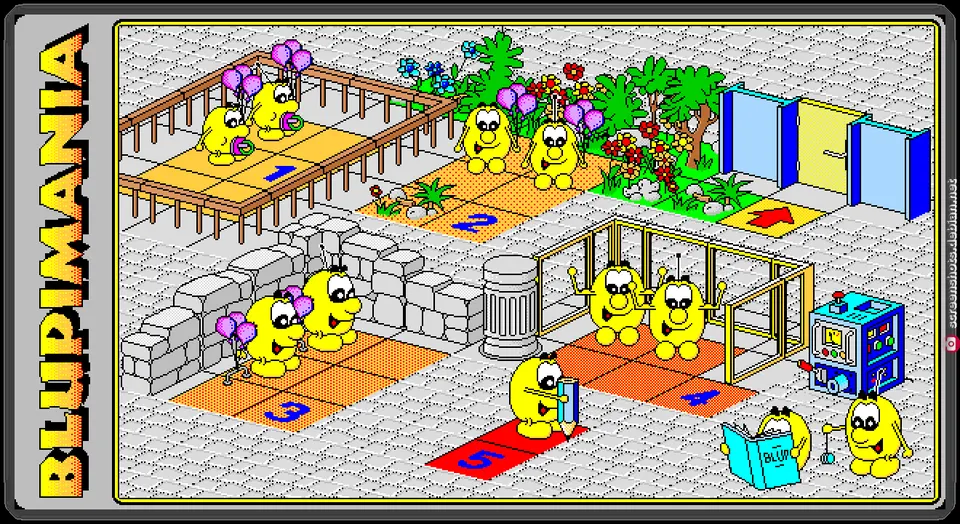 Blupimania – Spielansicht
