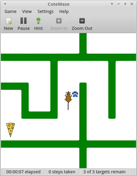 CuteMaze – Spielansicht