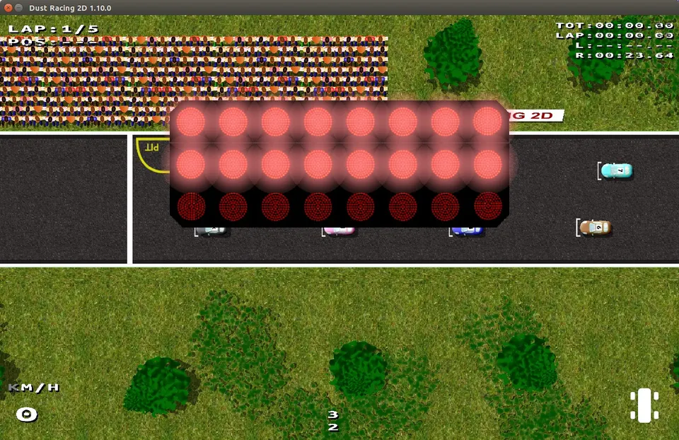 Dust Racing 2D – Spielansicht
