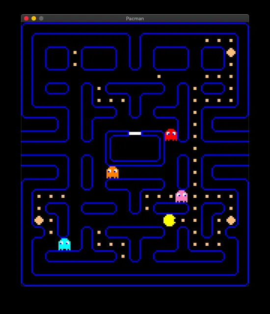 EnTT Pacman – Spielansicht