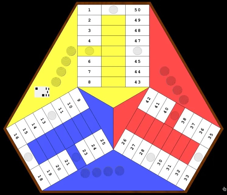 glParchis – Spielansicht