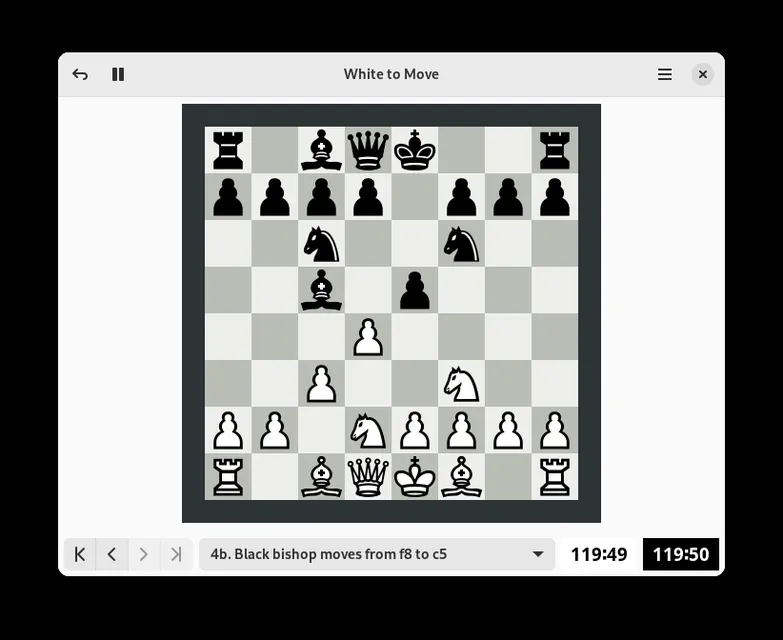 Gnome Chess – Spielansicht