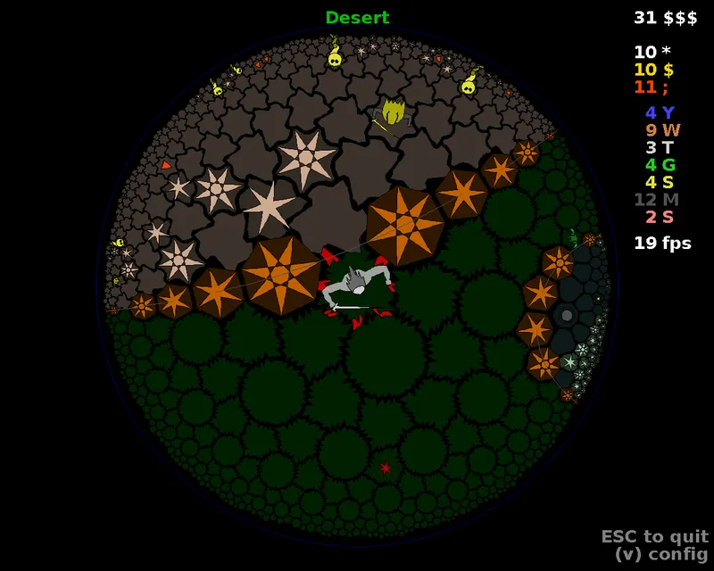 HyperRogue – Spielansicht
