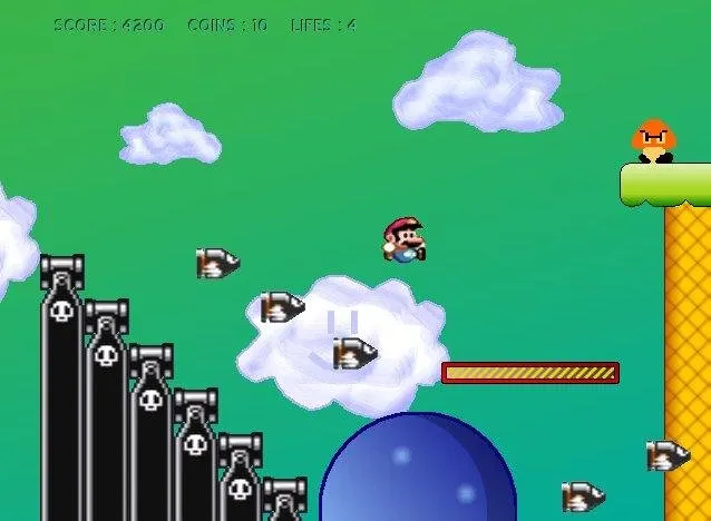 Mega Mario – Spielansicht