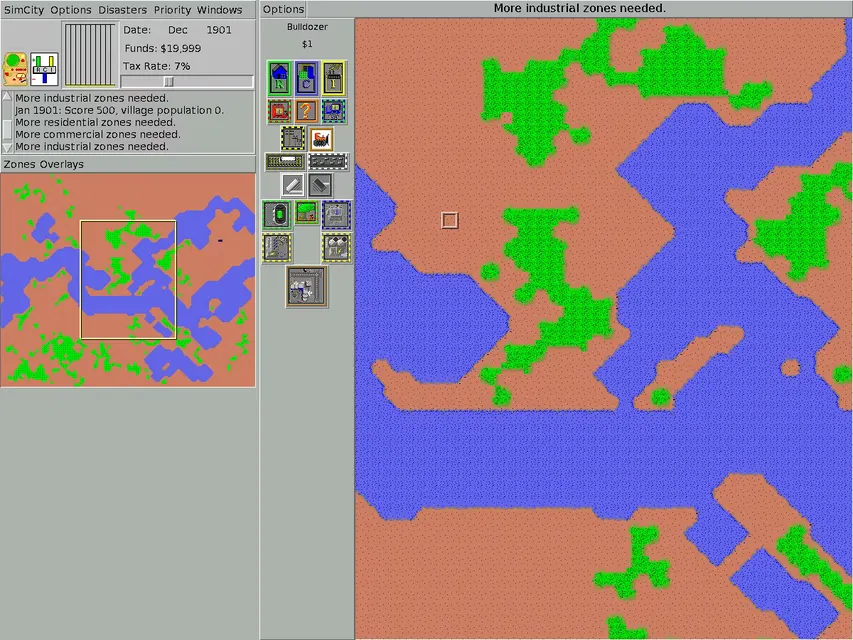 Micropolis – Spielansicht