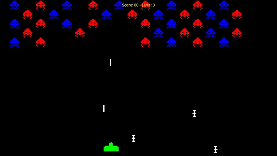 ncInvaders – Spielansicht