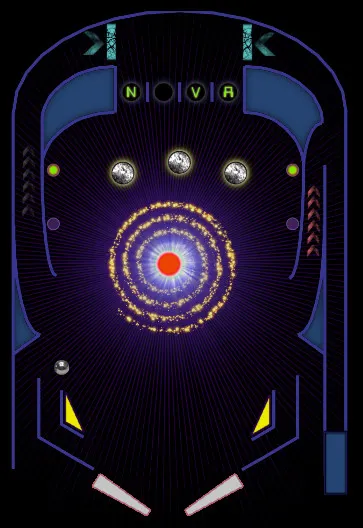 NOVA PINBALL – Spielansicht
