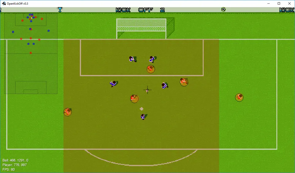 Open Kick-Off – Spielansicht
