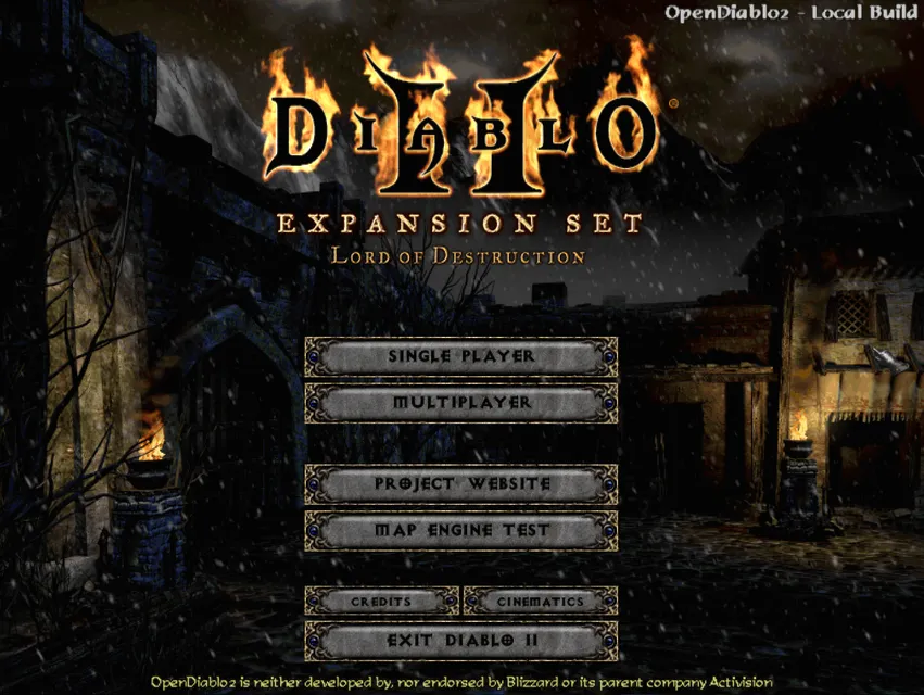 OpenDiablo2 – Spielansicht