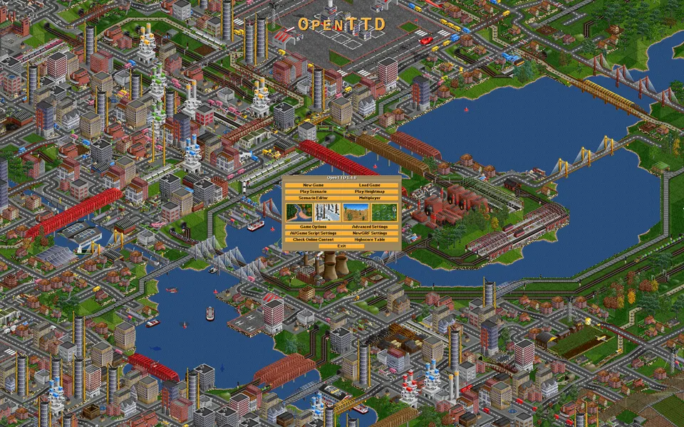 OpenTTD – Spielansicht