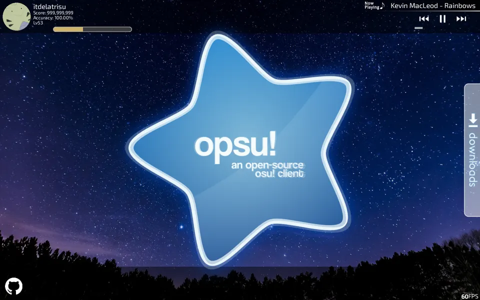 opsu! – Spielansicht