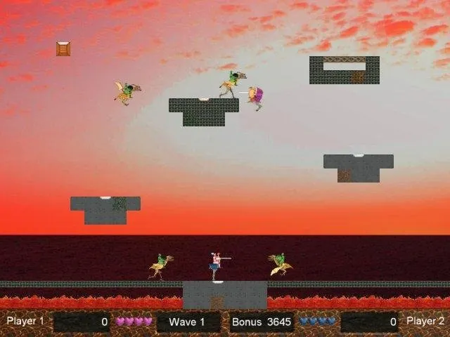 Ostrich Riders – Spielansicht