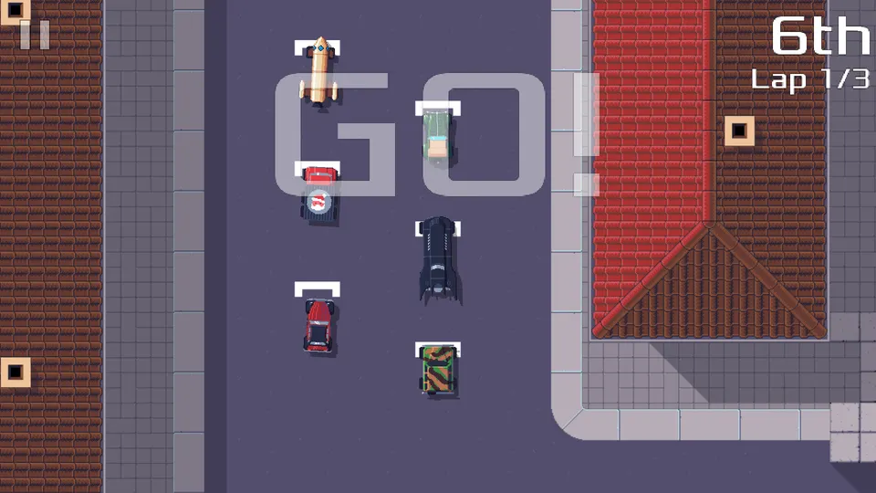 Pixel Wheels – Spielansicht