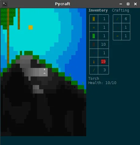 pycraft – Spielansicht