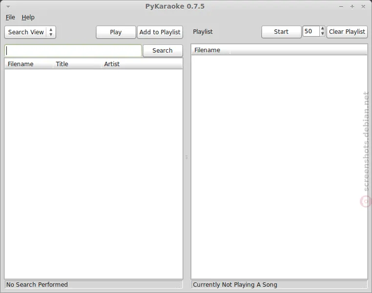PyKaraoke – Spielansicht