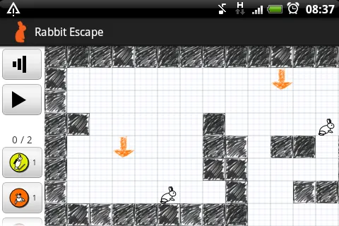 Rabbit Escape – Spielansicht