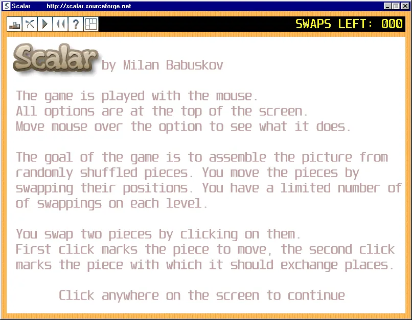 Scalar – Spielansicht