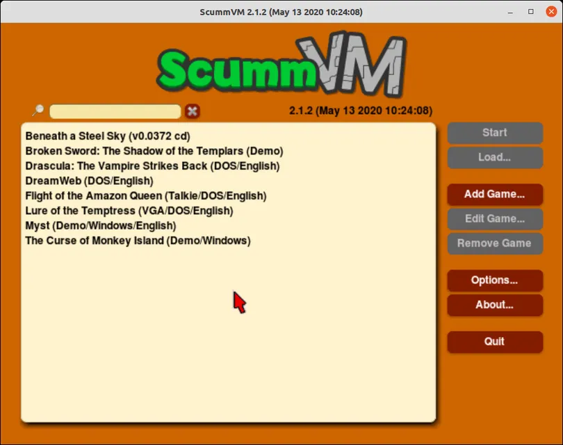 ScummVM – Spielansicht