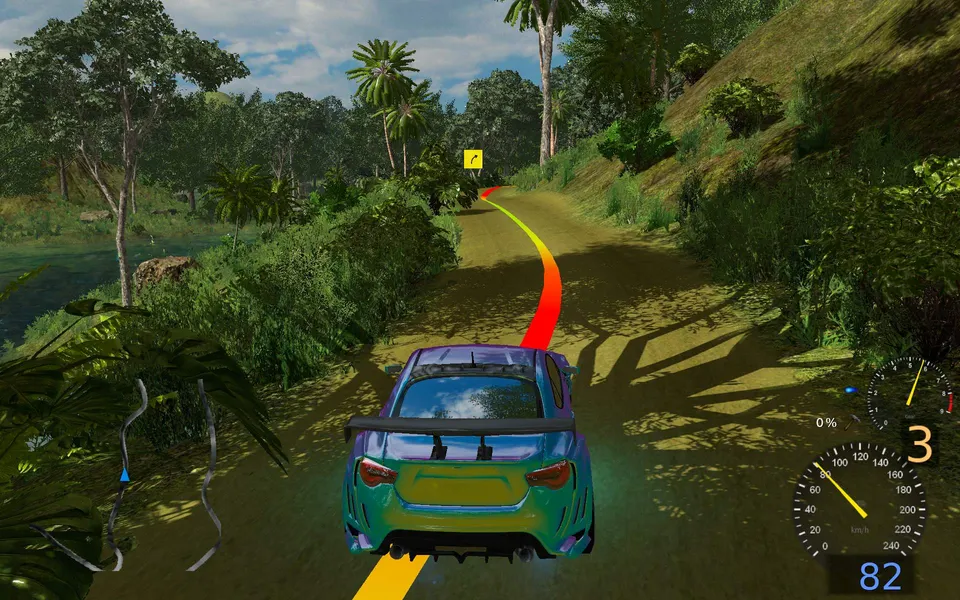 Stunt Rally – Spielansicht