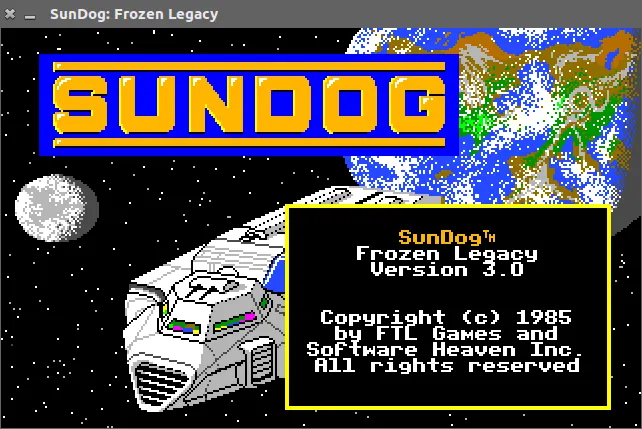Sundog: Frozen Legacy – Spielansicht