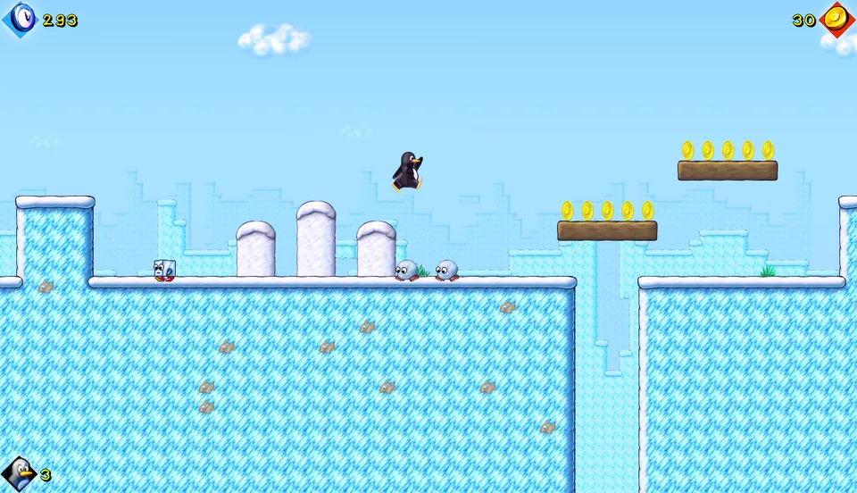 SuperTux Classic – Spielansicht