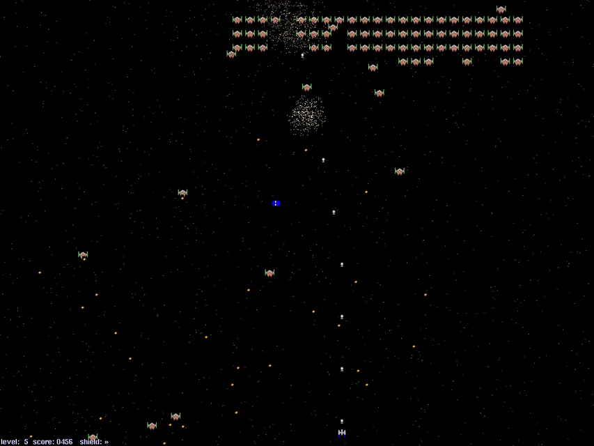 XGalaga – Spielansicht