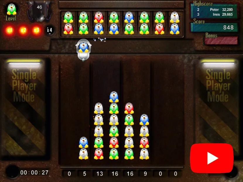 XSwing Plus – Spielansicht